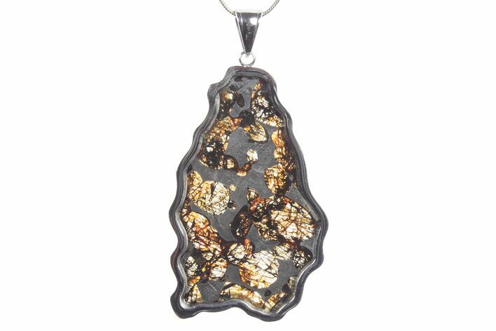 Sericho Pallasite Meteorite Pendant - Kenya #351388